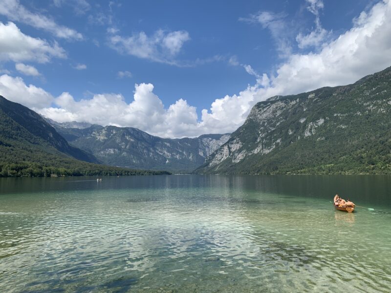 Zwemmen in het Meer van Bohinj