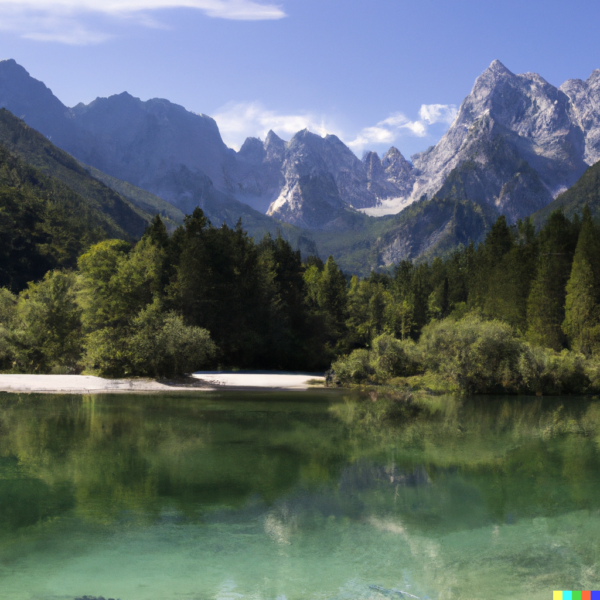 Meer van Jasna Slovenië (Lake Jasna)