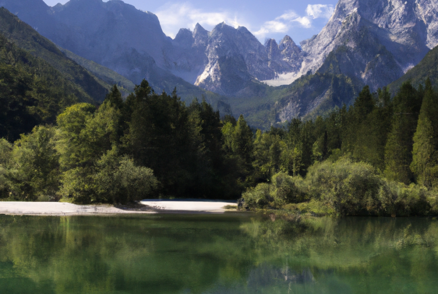 Meer van Jasna Slovenië (Lake Jasna)